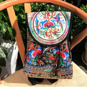 Eclectic Embroidered Backpack